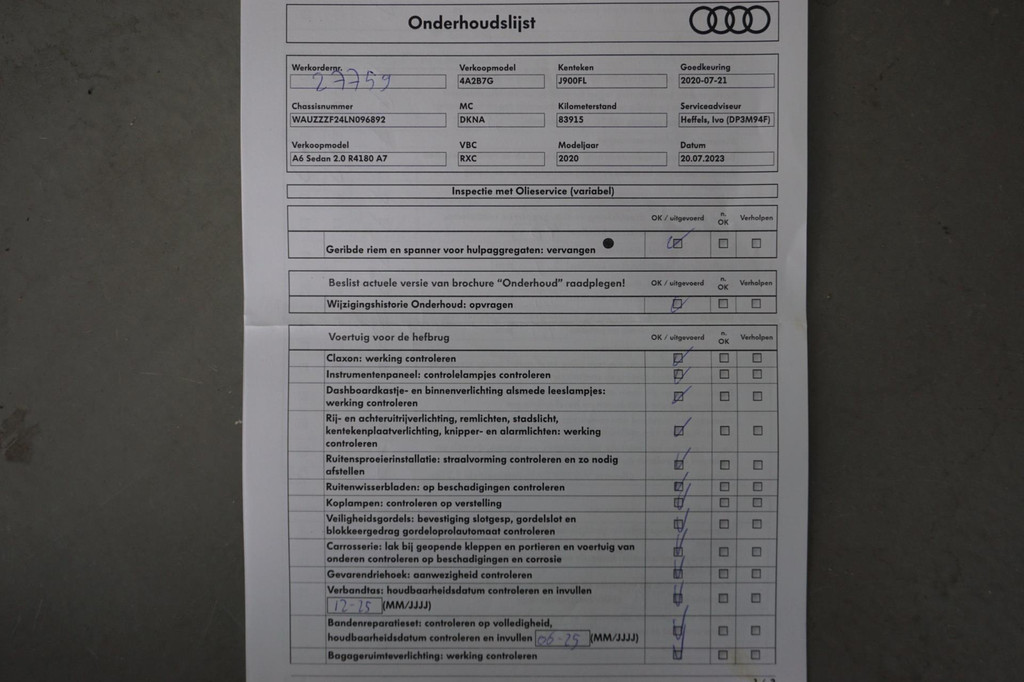 Audi A6 (J900FL) met abonnement